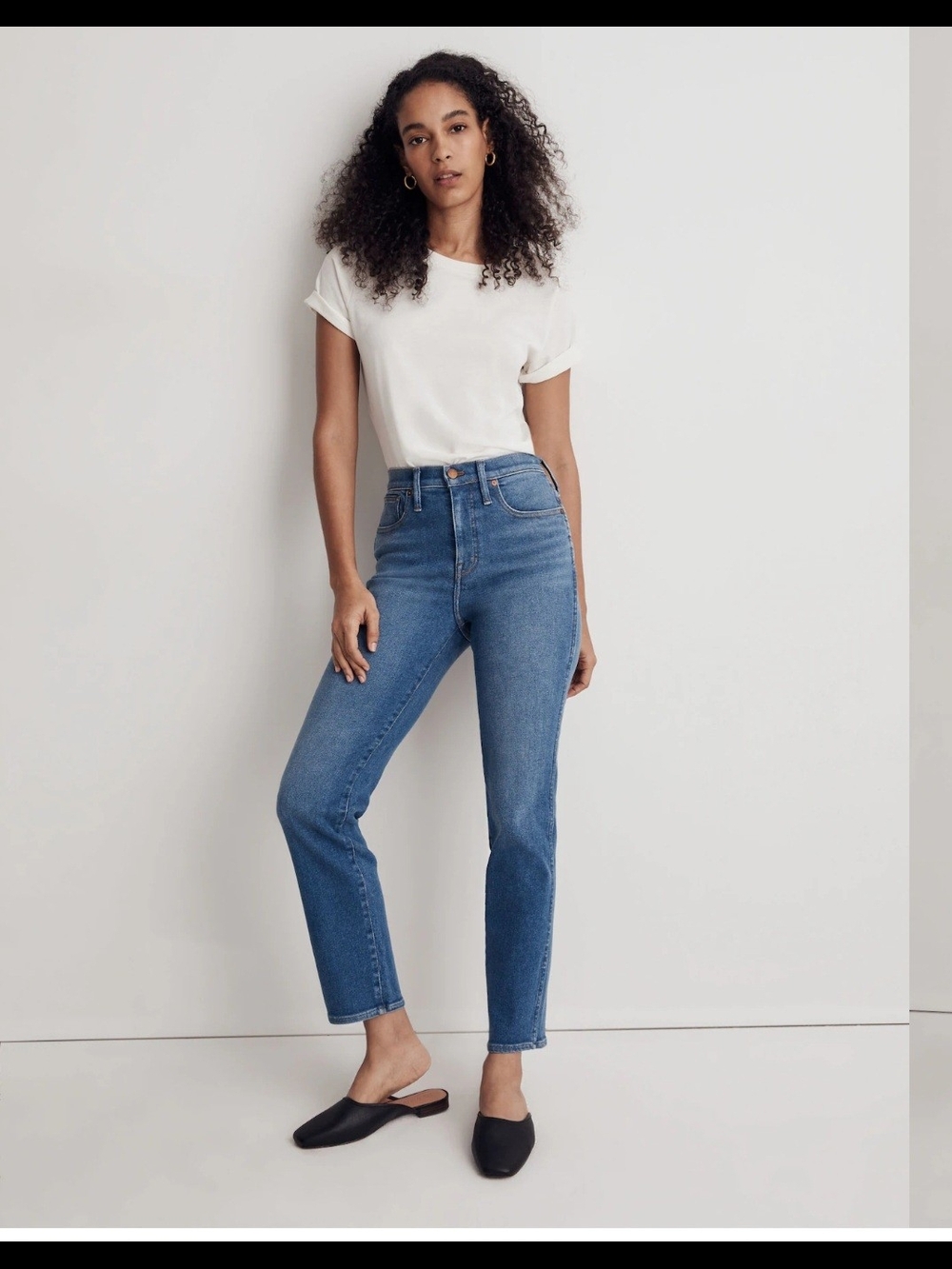 Madewell Petite Straight Leg Stovepipe Jeans - ISKO Stretch | 23P